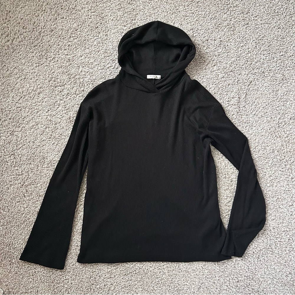 rag & bone black lightweight hoodie women’s xs